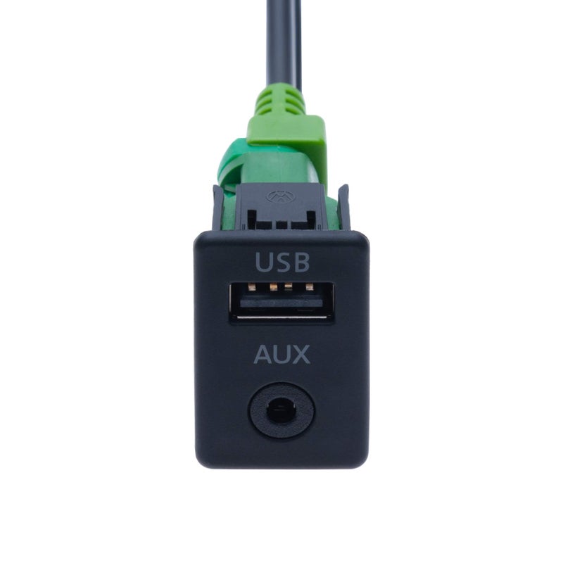 Keple USB AUX Car Switch + USB 4 pin Connecting Wire + AUX 12 pin Harness Cable | Compatible with BMW 1 3 5 6 E81 E82 E87 E88 E90 E91 E92 E93 E60 E61 F07 F10 F11 E63 E64 F06 F12 F13 Vehicle radio | 4.9 ft - Image 3